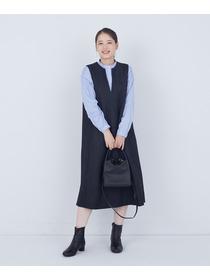 【ADIEU TRISTESSE】ショルダーストラップ付きスクエアバック 詳細画像 ブラック 5