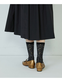 【ADIEU TRISTESSE】｜2BUY10%OFF・3BUY20%OFF｜星座柄ソックス 詳細画像 ブラック 5