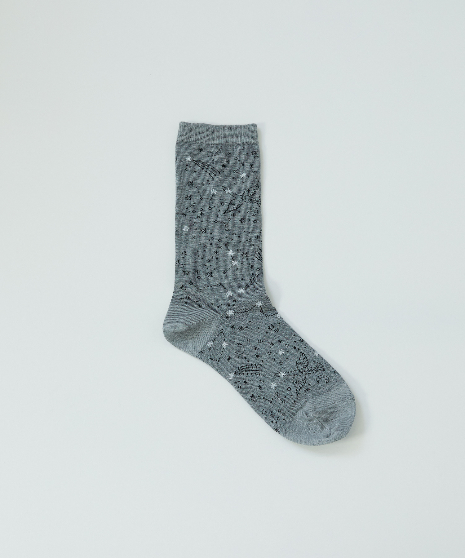 【ADIEU TRISTESSE】｜2BUY10%OFF・3BUY20%OFF｜星座柄ソックス 詳細画像 グレー系その他 1