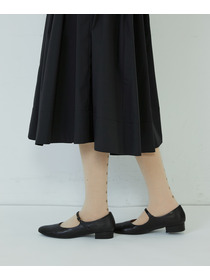 【ADIEU TRISTESSE】バックフラワードットハイソックス 詳細画像 グレー 2