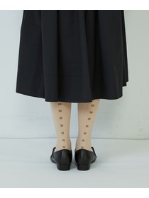 【ADIEU TRISTESSE】バックフラワードットハイソックス 詳細画像 グレー 3