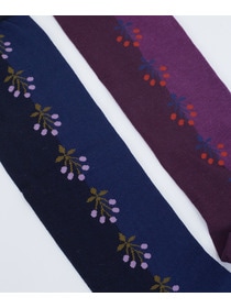 【ADIEU TRISTESSE】ライン配色ハイソックス 詳細画像 ネイビー 4