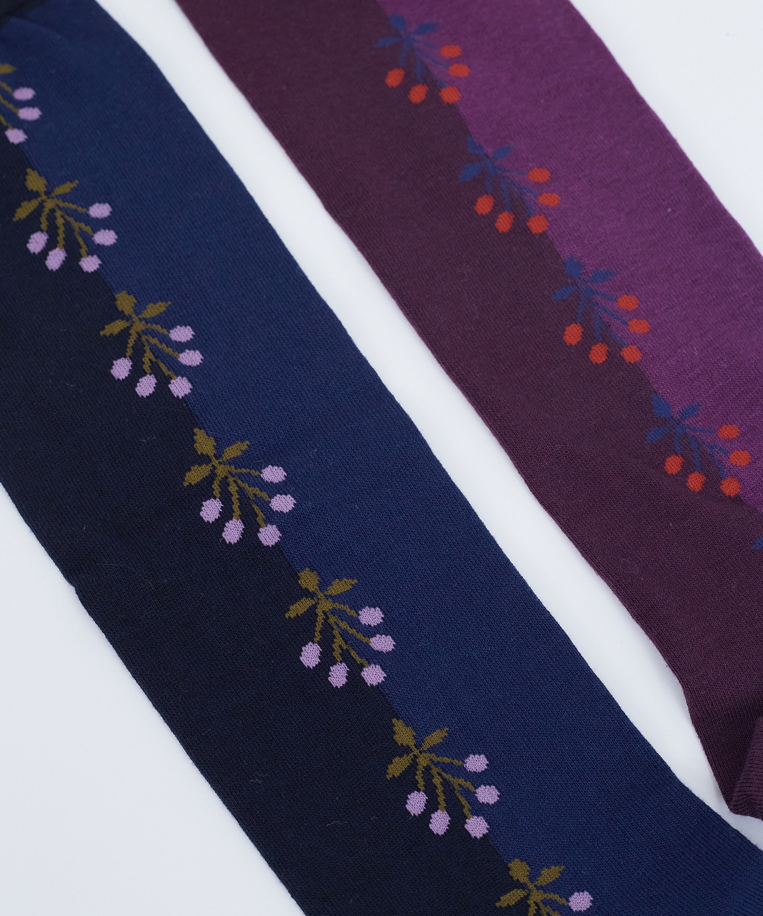 【ADIEU TRISTESSE】ライン配色ハイソックス 詳細画像 ネイビー 4