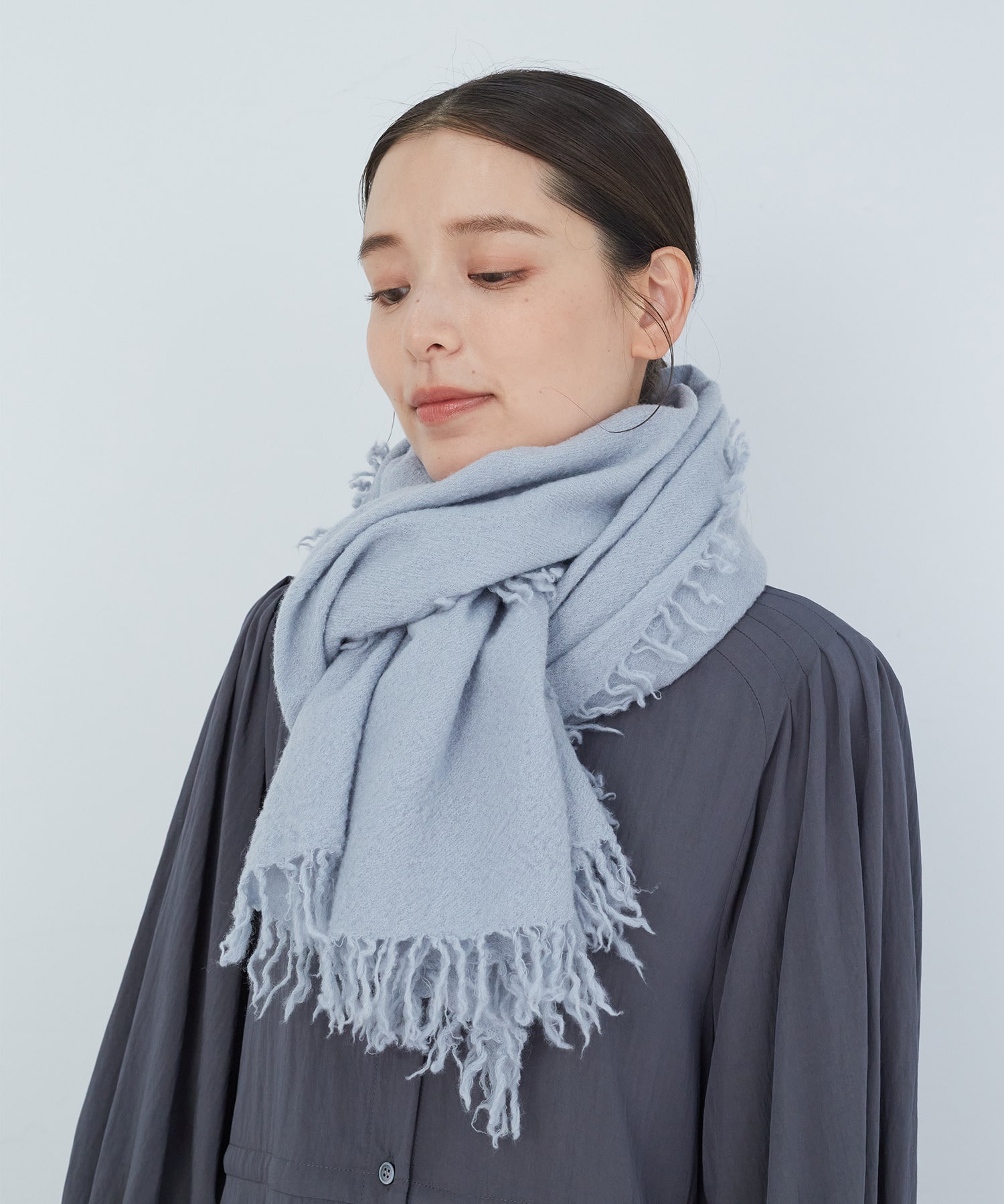 千歳ウールの縮絨 縮絨ウールストール｜BIGI online store - ビギ オンラインストア