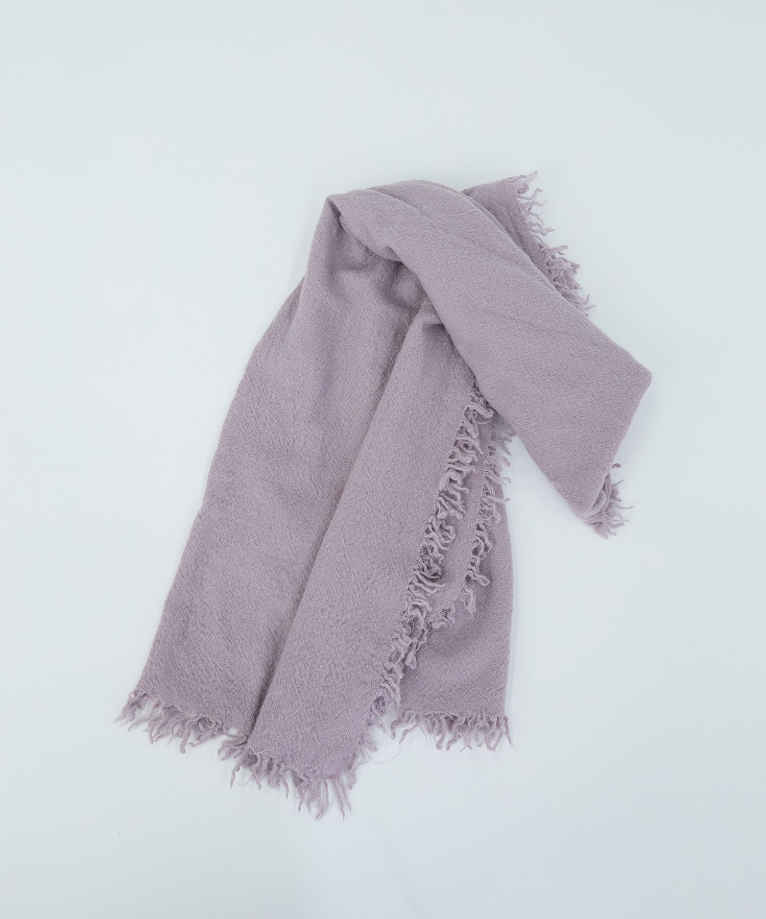 【ADIEU TRISTESSE】縮絨ウールストール 詳細画像 ダークラベンダー 1