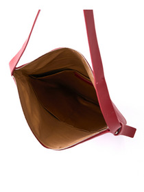 【LOISIR】【Bucket Baggage】【別注カラー】＜Orange Piece Shoulder ＞ショルダーバッグ LL 詳細画像 レッド 6