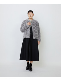 【LOISIR】｜2BUY10%OFF・3BUY20%OFF｜【少量生産】シュタイフ・ファーノーカラージャケット 詳細画像 グレー 1