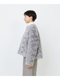 【LOISIR】｜2BUY10%OFF・3BUY20%OFF｜【少量生産】シュタイフ・ファーノーカラージャケット 詳細画像 グレー 11