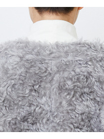 【LOISIR】｜2BUY10%OFF・3BUY20%OFF｜【少量生産】シュタイフ・ファーノーカラージャケット 詳細画像 グレー 14