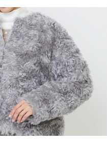 【LOISIR】｜2BUY10%OFF・3BUY20%OFF｜【少量生産】シュタイフ・ファーノーカラージャケット 詳細画像 グレー 15