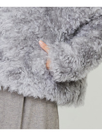 【LOISIR】｜2BUY10%OFF・3BUY20%OFF｜【少量生産】シュタイフ・ファーノーカラージャケット 詳細画像 グレー 16