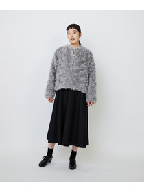 【LOISIR】｜2BUY10%OFF・3BUY20%OFF｜【少量生産】シュタイフ・ファーノーカラージャケット 詳細画像 グレー 2