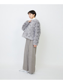 【LOISIR】｜2BUY10%OFF・3BUY20%OFF｜【少量生産】シュタイフ・ファーノーカラージャケット 詳細画像 グレー 8