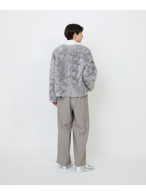 【LOISIR】｜2BUY10%OFF・3BUY20%OFF｜【少量生産】シュタイフ・ファーノーカラージャケット 詳細画像 グレー 9