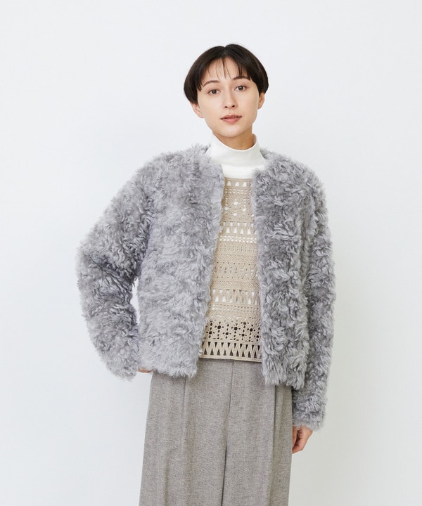 【LOISIR】｜2BUY10%OFF・3BUY20%OFF｜【少量生産】シュタイフ・ファーノーカラージャケット