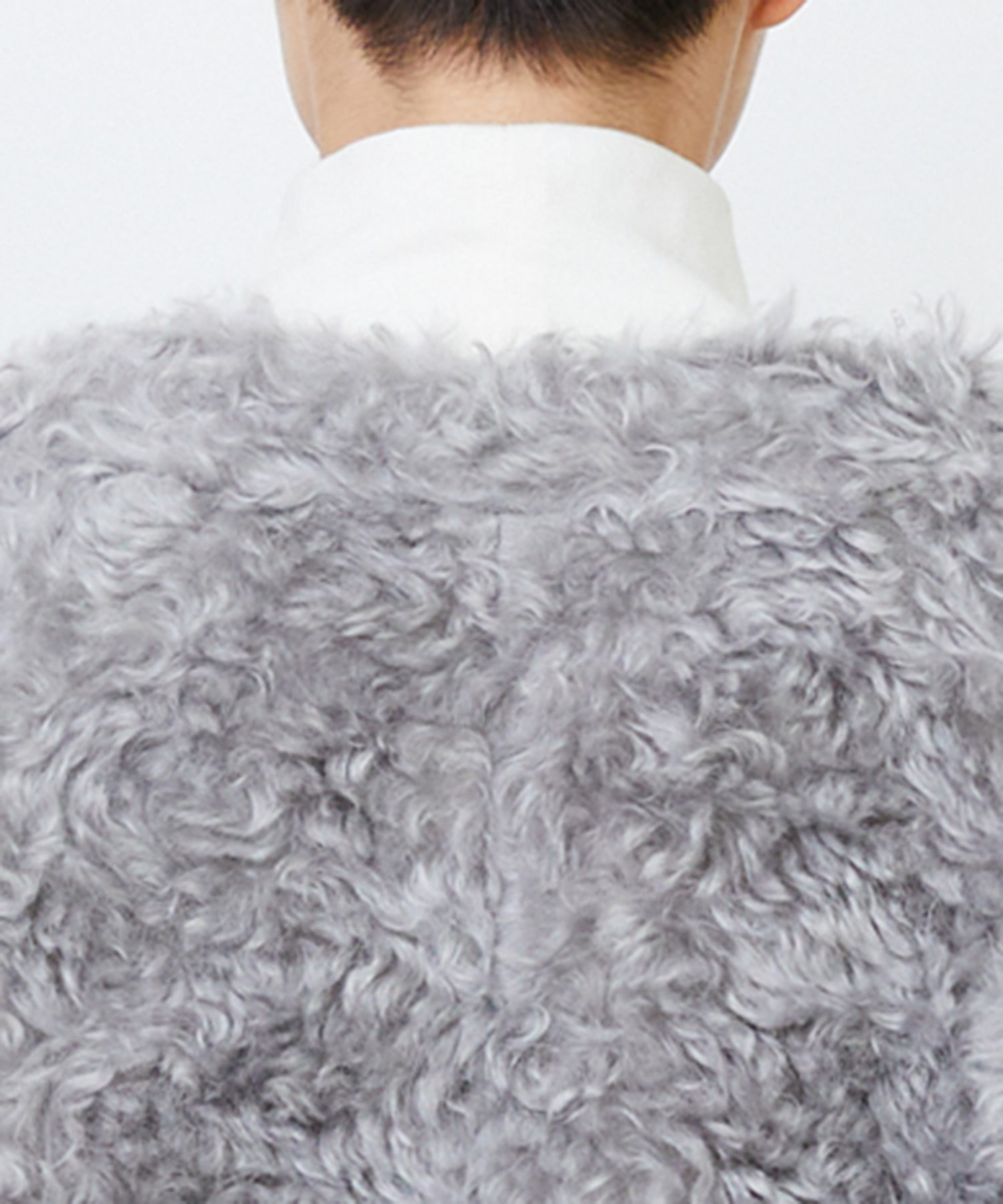 【LOISIR】｜2BUY10%OFF・3BUY20%OFF｜【少量生産】シュタイフ・ファーノーカラージャケット 詳細画像 グレー 14