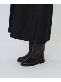 【LOISIR】【MTサイズ有り】ウールリネンへリンボーンスリーブレスワンピース 詳細画像 チャコールグレー 16