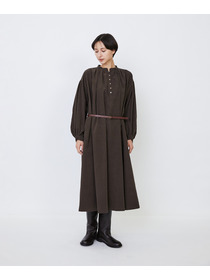 【LOISIR】｜2BUY10%OFF・3BUY20%OFF｜【MTサイズ有り】コットン細コールスモックワンピース 詳細画像 ブラウン 17