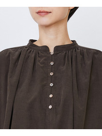 【LOISIR】｜2BUY10%OFF・3BUY20%OFF｜【MTサイズ有り】コットン細コールスモックワンピース 詳細画像 ブラウン 26