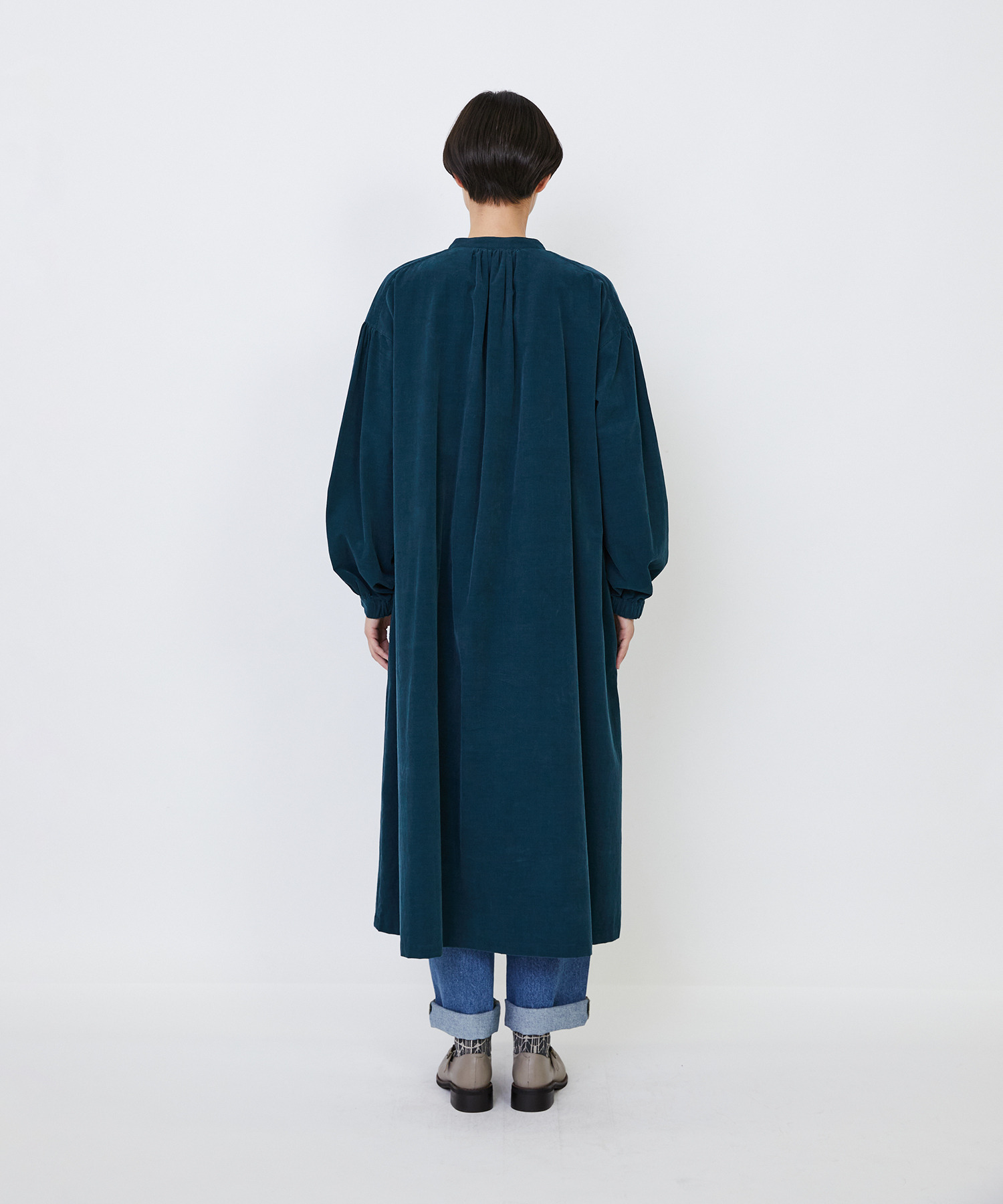 【LOISIR】｜2BUY10%OFF・3BUY20%OFF｜【MTサイズ有り】コットン細コールスモックワンピース 詳細画像 ブラウン 16