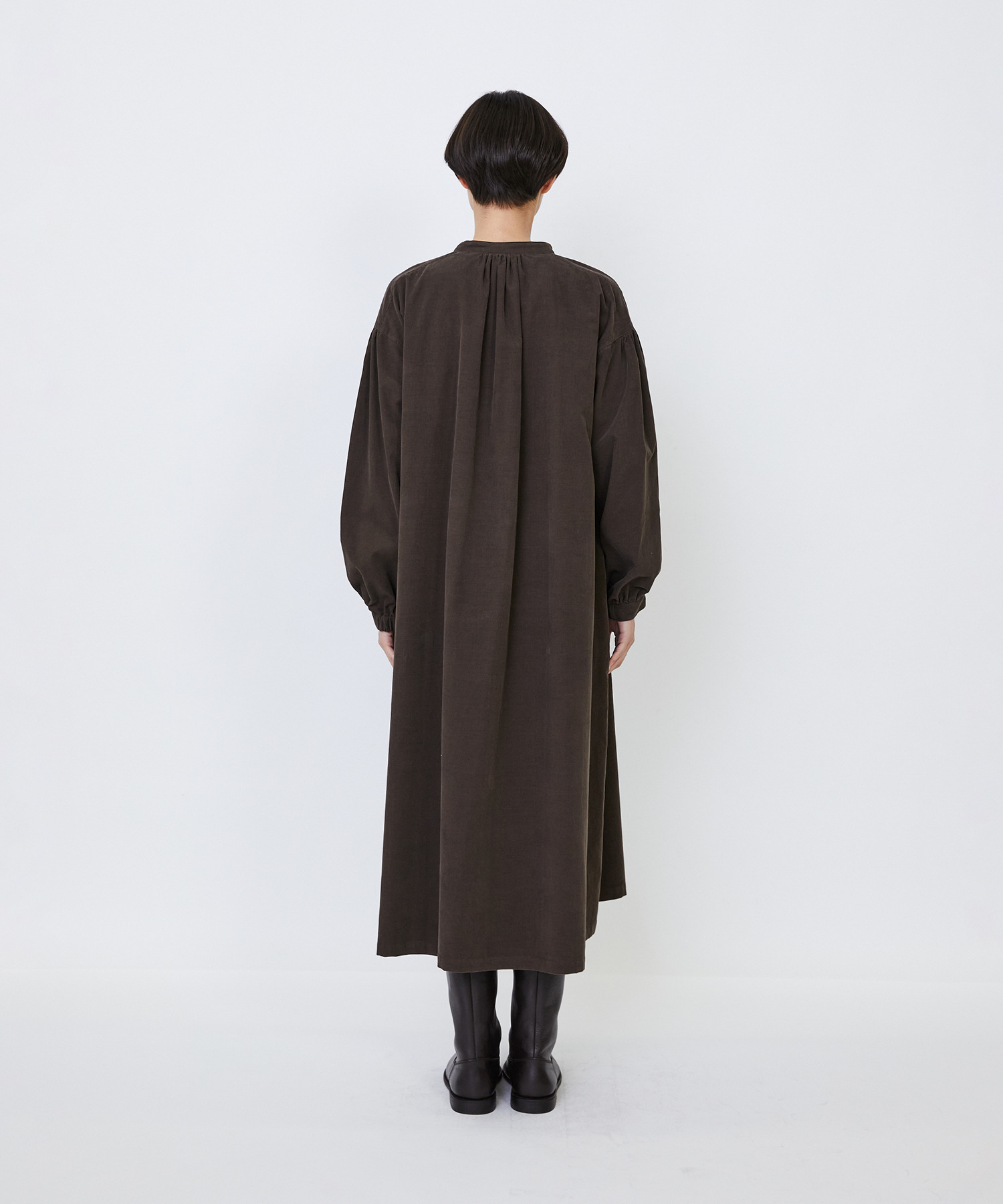 【LOISIR】｜2BUY10%OFF・3BUY20%OFF｜【MTサイズ有り】コットン細コールスモックワンピース 詳細画像 ブラウン 25