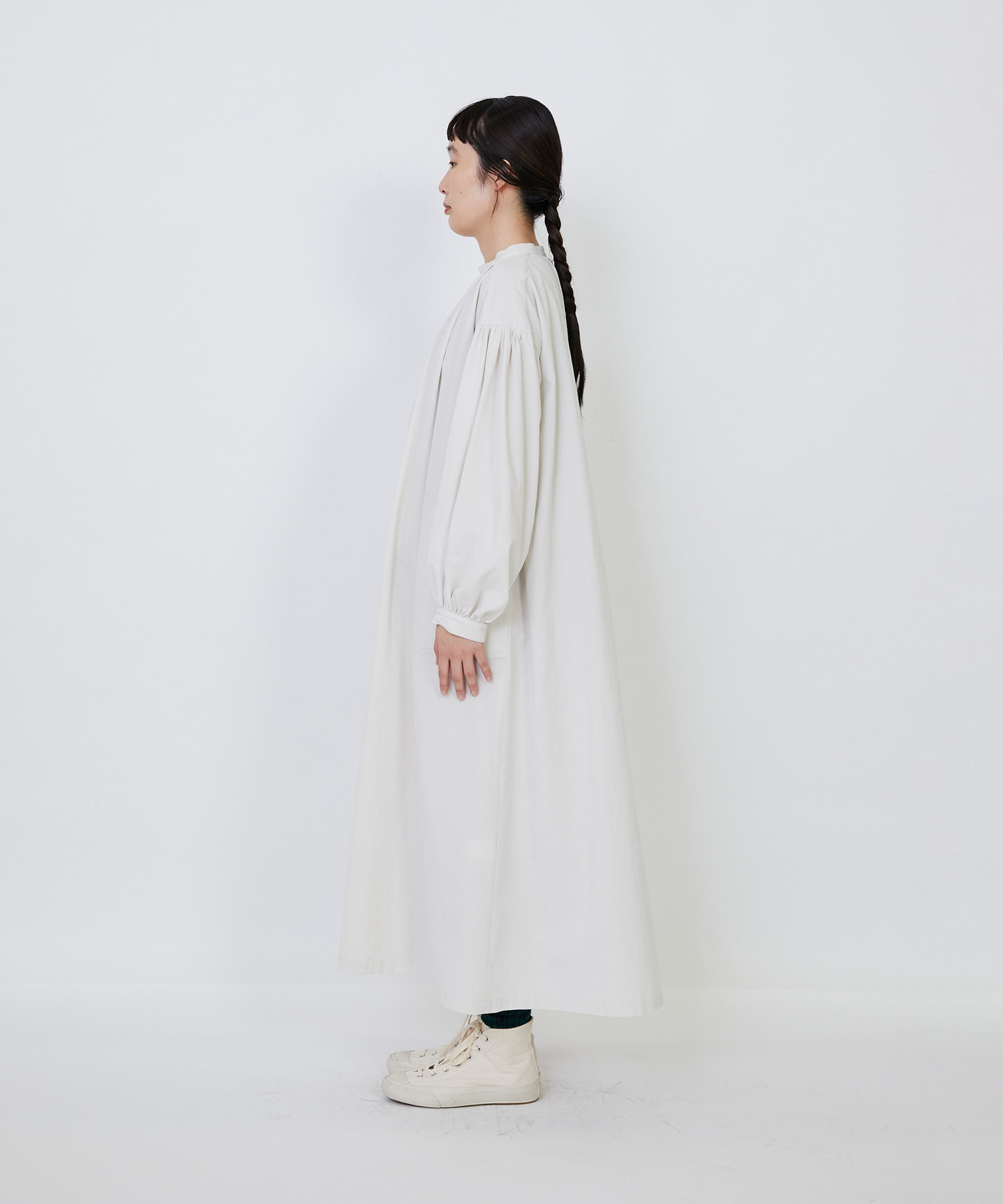 【LOISIR】｜2BUY10%OFF・3BUY20%OFF｜【MTサイズ有り】コットン細コールスモックワンピース 詳細画像 ブラウン 7