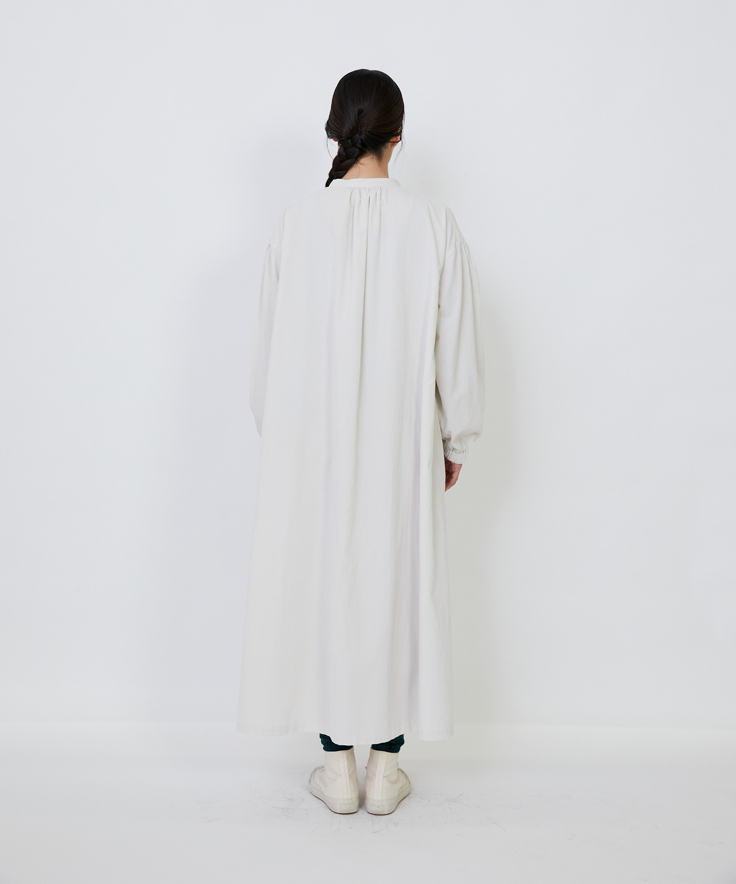 【LOISIR】｜2BUY10%OFF・3BUY20%OFF｜【MTサイズ有り】コットン細コールスモックワンピース 詳細画像 ブラウン 8