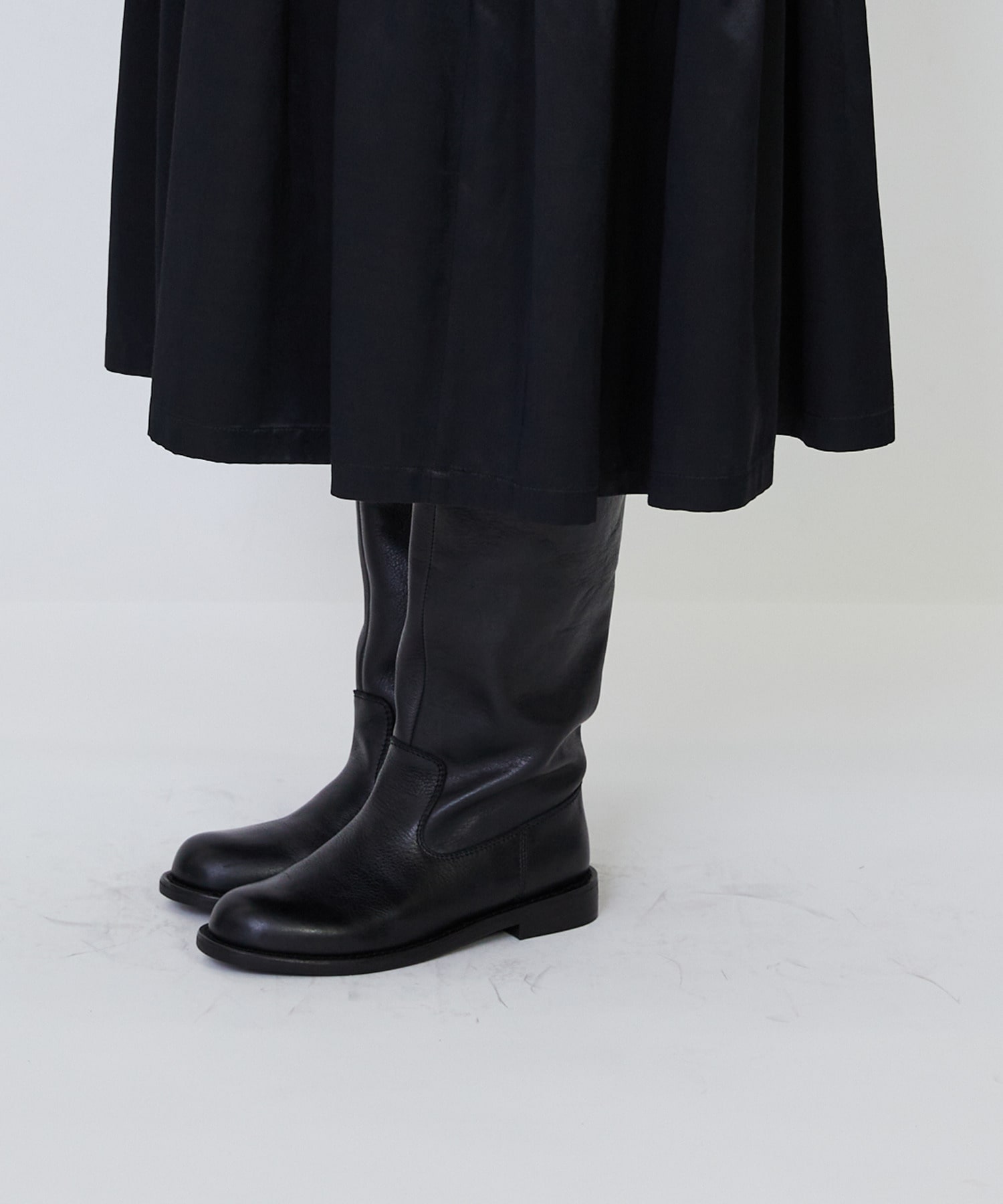 【LOISIR】｜2BUY10%OFF・3BUY20%OFF｜【MTサイズあり】コットンレーヨンサテンティアードワンピース 詳細画像 ブラック 14