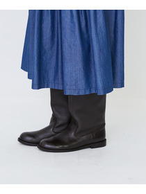 【LOISIR】｜2BUY10%OFF・3BUY20%OFF｜【MTサイズあり】ライトデニムティアードワンピース 詳細画像 インディゴブルー 12