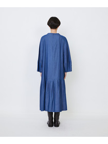 【LOISIR】｜2BUY10%OFF・3BUY20%OFF｜【MTサイズあり】ライトデニムティアードワンピース 詳細画像 インディゴブルー 7