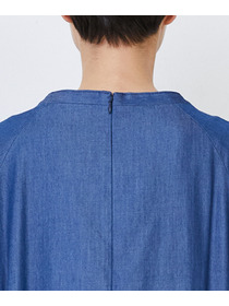 【LOISIR】｜2BUY10%OFF・3BUY20%OFF｜【MTサイズあり】ライトデニムティアードワンピース 詳細画像 インディゴブルー 9