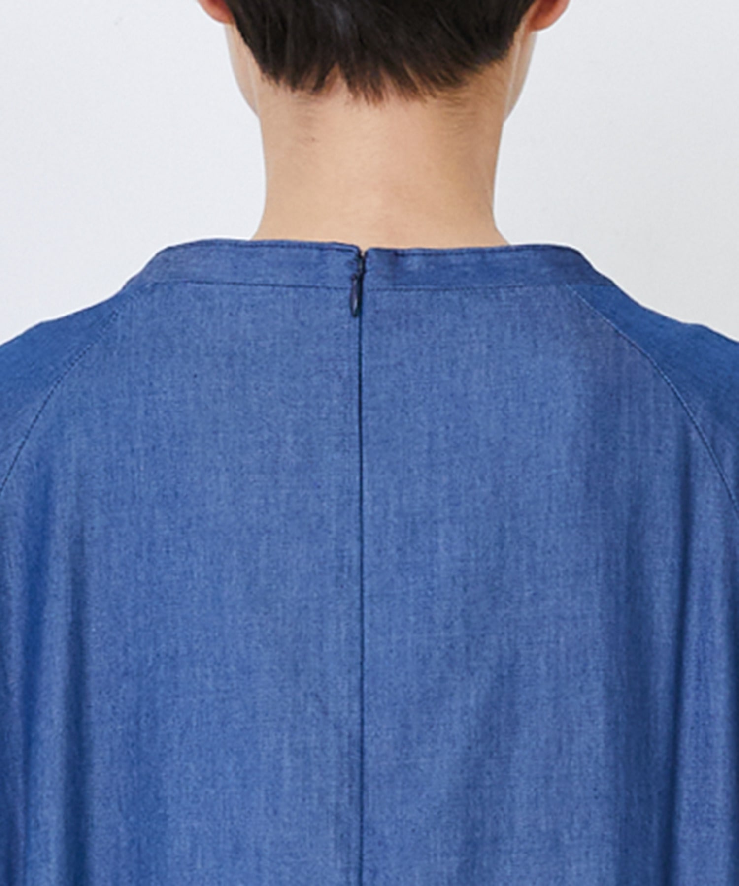 【LOISIR】｜2BUY10%OFF・3BUY20%OFF｜【MTサイズあり】ライトデニムティアードワンピース 詳細画像 インディゴブルー 9