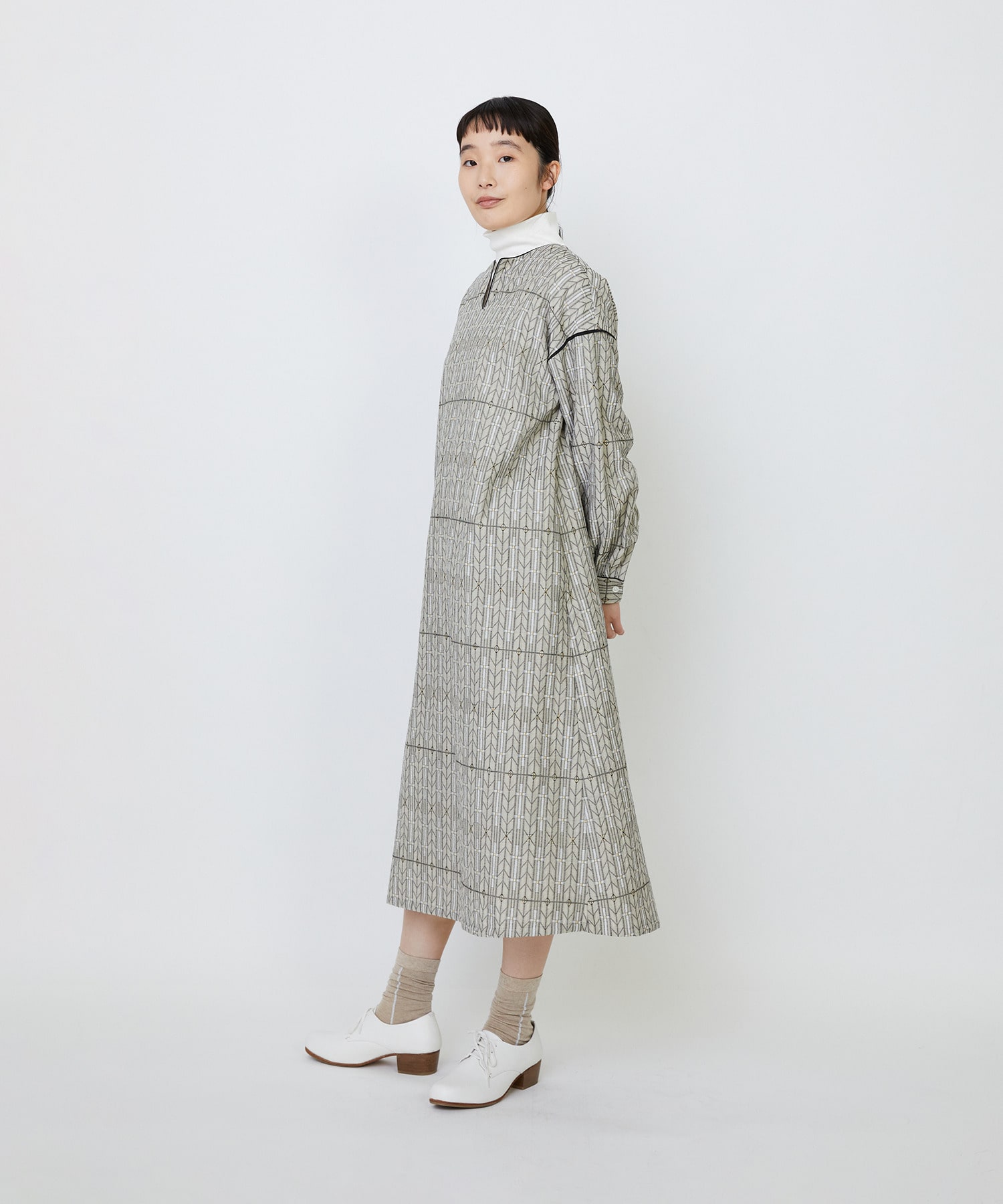 【LOISIR】｜2BUY10%OFF・3BUY20%OFF｜【11月ベストセラーブランド内4位】オリジナルジャカードワンピース 詳細画像 ベージュ系その他 4