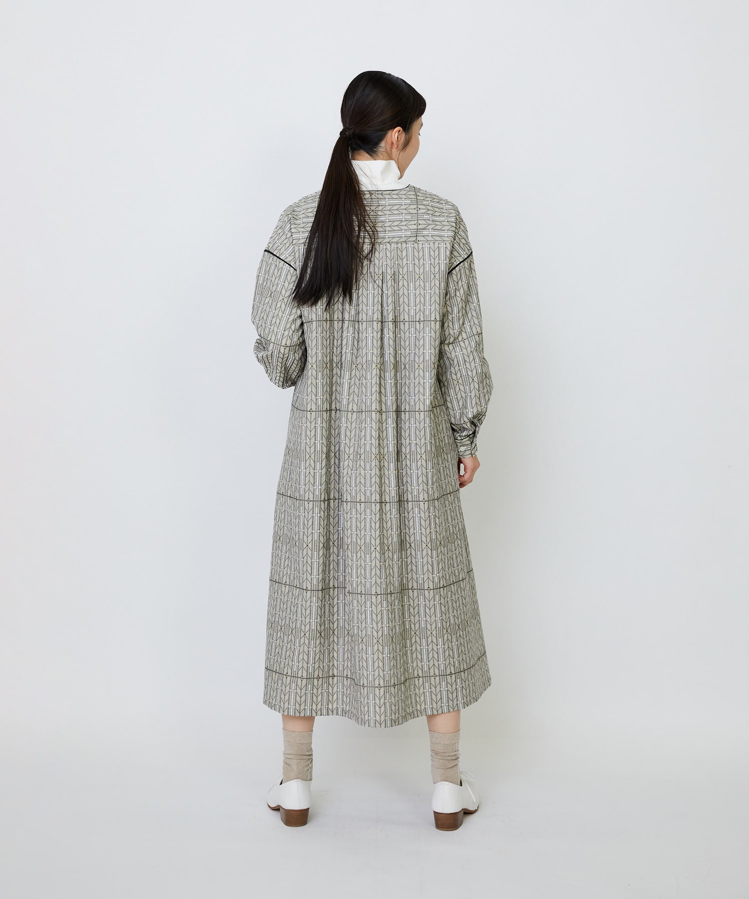 【LOISIR】｜2BUY10%OFF・3BUY20%OFF｜【11月ベストセラーブランド内4位】オリジナルジャカードワンピース 詳細画像 ベージュ系その他 6