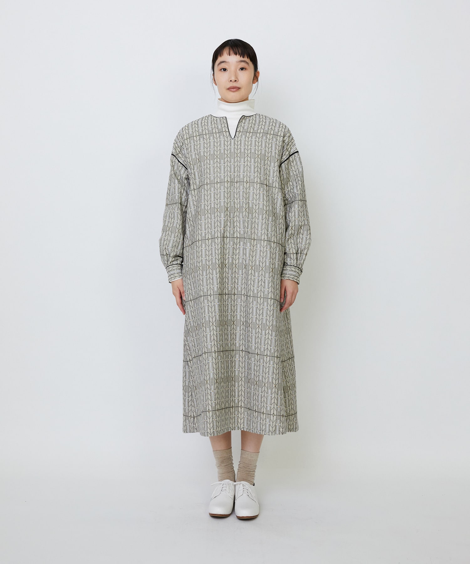 【LOISIR】｜2BUY10%OFF・3BUY20%OFF｜【11月ベストセラーブランド内4位】オリジナルジャカードワンピース 詳細画像 ベージュ系その他 7