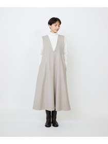 【LOISIR】【10月お気に入り登録ブランド内5位】Vネックジャンパースカート 詳細画像 ブラック 12