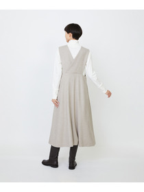 【LOISIR】【10月お気に入り登録ブランド内5位】Vネックジャンパースカート 詳細画像 ブラック 14