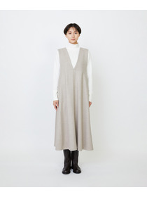 【LOISIR】【10月お気に入り登録ブランド内5位】Vネックジャンパースカート 詳細画像 ブラック 15