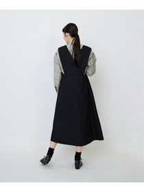 【LOISIR】【10月お気に入り登録ブランド内5位】Vネックジャンパースカート 詳細画像 ブラック 6