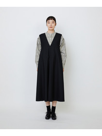 【LOISIR】【10月お気に入り登録ブランド内5位】Vネックジャンパースカート 詳細画像 ブラック 7