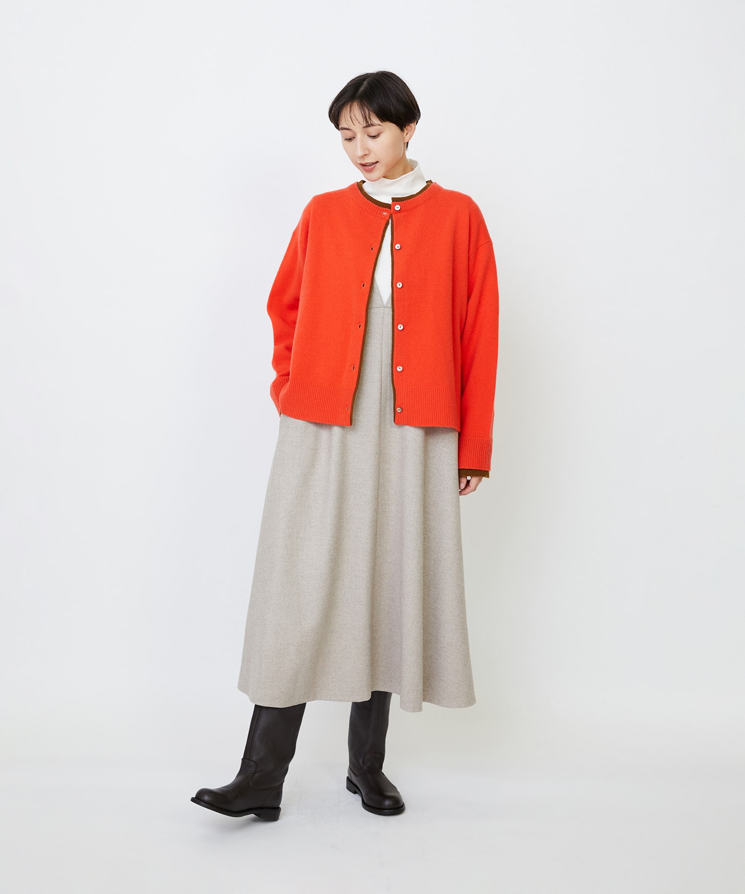 【LOISIR】【10月お気に入り登録ブランド内5位】Vネックジャンパースカート 詳細画像 ブラック 10