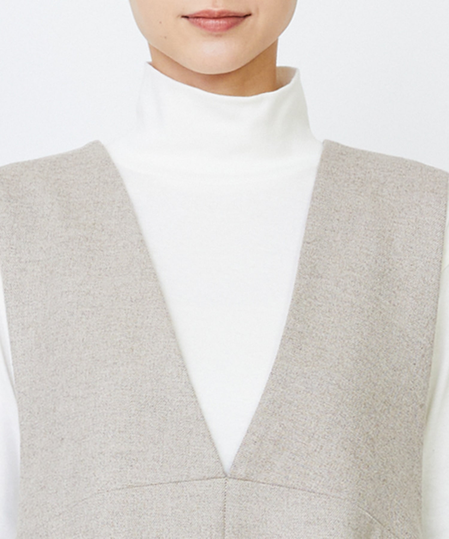 【LOISIR】【10月お気に入り登録ブランド内5位】Vネックジャンパースカート 詳細画像 ブラック 18