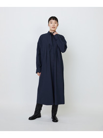 【LOISIR】コットンポプリンシャツワンピース 詳細画像 ネイビー 10