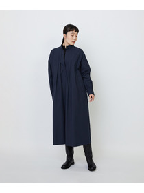 【LOISIR】コットンポプリンシャツワンピース 詳細画像 ネイビー 11