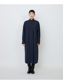 【LOISIR】コットンポプリンシャツワンピース 詳細画像 ネイビー 14