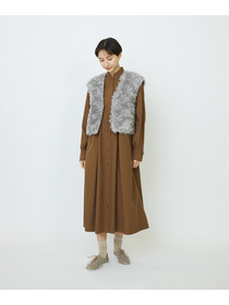 【LOISIR】コットンポプリンシャツワンピース 詳細画像 ネイビー 17