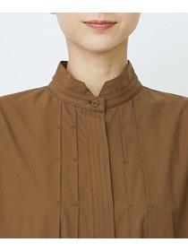 【LOISIR】コットンポプリンシャツワンピース 詳細画像 ネイビー 26