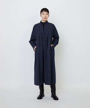 【LOISIR】コットンポプリンシャツワンピース 詳細画像 ネイビー 1