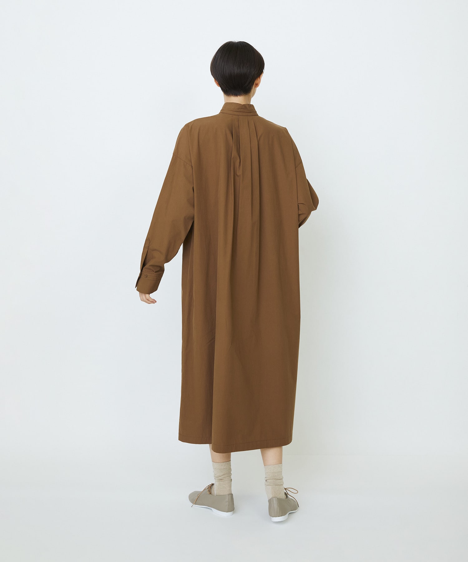 【LOISIR】コットンポプリンシャツワンピース 詳細画像 ネイビー 22