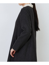 【LOISIR】エステルウールエターミンキーネックワンピース 詳細画像 ブラウン 13